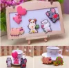 Creative and cute cartoon magnetic fridge magnets, three-dimensional cartoon early education soft adhesive stickers Specification image